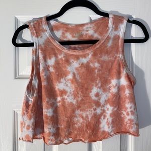 Cropped tie-dye tank - size medium